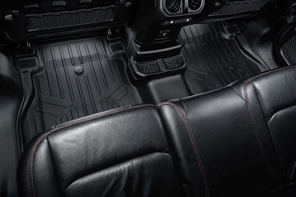 SMARTLINER Floor Liners for JL New Body 2018-2024 Jeep Wrangler Unlimited without Subwoofer (no JK)