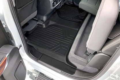 SMARTLINER Floor Liners for 2020-2026 Chevy Silverado 2500 HD | 3500 HD (Crew Cab|Carpet|(1st Row Bench)|(No OTH)|[2nd Row Storage]