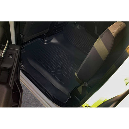 SmartCoverage™ Floor Liners For 2019-2026 Chevy Silverado 1500 Crew Cab (1st Row Bench) (No OTH) | Carpet | [No 2nd Row Storage]