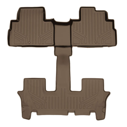 SMARTLINER Floor Liners for 2020-2025 Kia Telluride (2nd Row Bucket) with in between Coverage