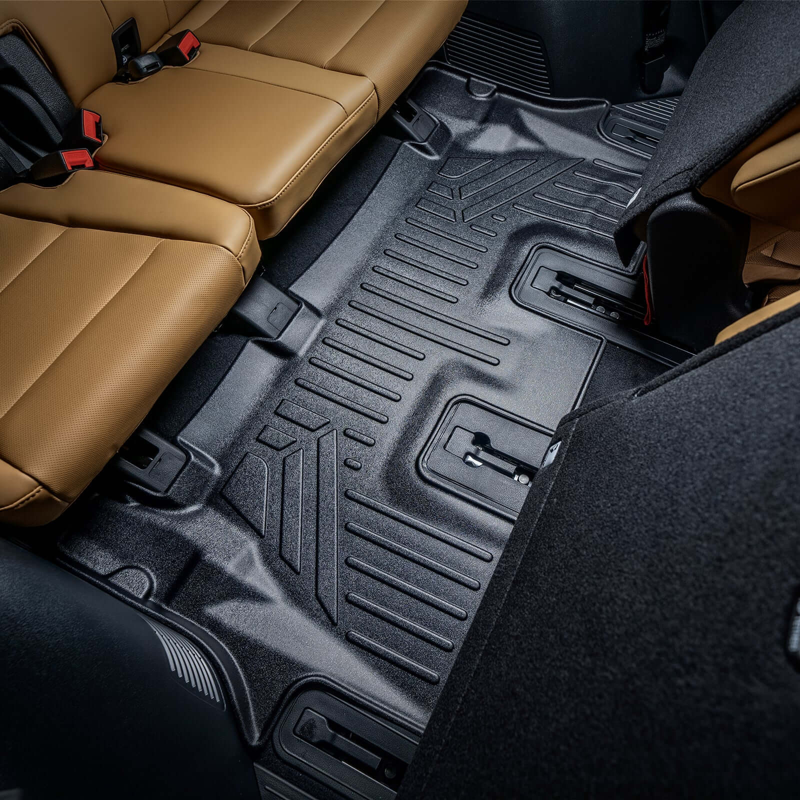 SMARTLINER Floor Liners for 2020-2025 Hyundai Palisade (2nd Row Bucket) and No In Between Coverage