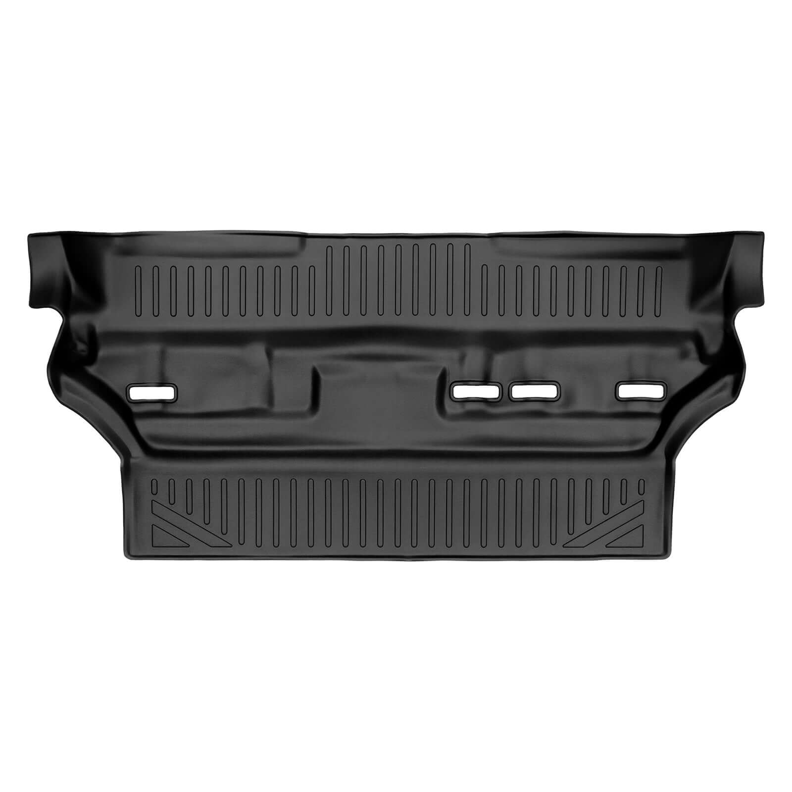 SMARTLINER Floor Mats 3 Rows and Cargo Liner Behind 2nd Row Set Black 2015 - 2020 Tahoe / Yukon (2nd Row Bench)s