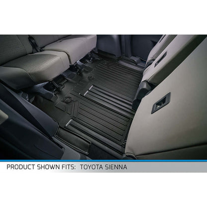 SMARTLINER Custom Fit Floor Liners For 2021-2026 Toyota Sienna with 2nd Row Bench Seat
