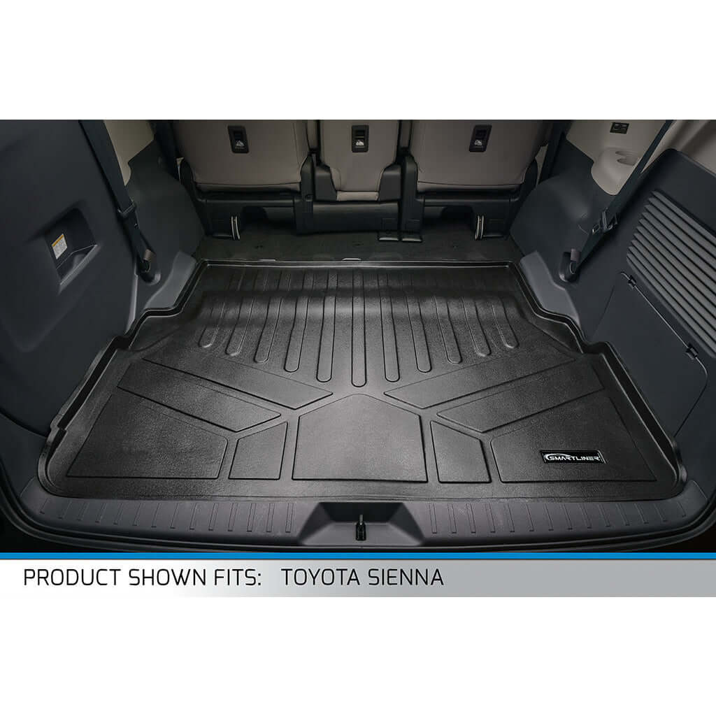 SMARTLINER Custom Fit Floor Liners For 2021-2026 Toyota Sienna with 2nd Row Bucket Seats no Spare Tire