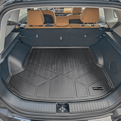 SMARTLINER All Weather Protection Custom Fit Black Cargo Liner Compatible With 2024 - 2026 Kia Seltos with Cargo Area in Upper Position with Subwoofer