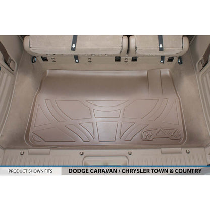 Smart Trim™ Floor Liners For 2013-2020 Dodge Grand Caravan (2nd Row Bucket) (1st Row Console)