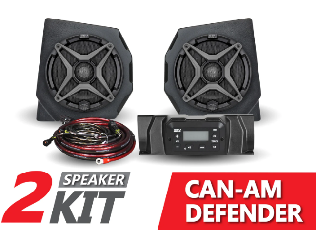 2016-2022 CanAm Defender 2-Speaker Audio Kit