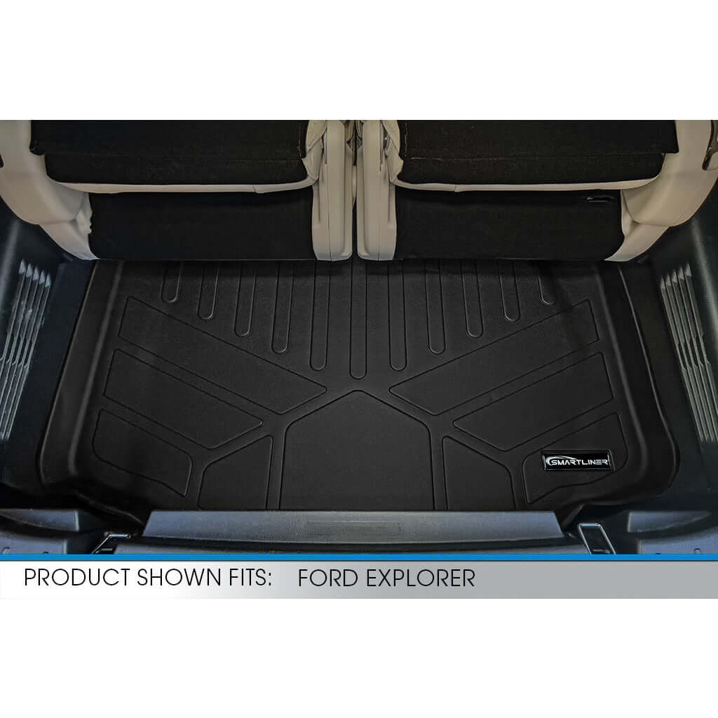 SMARTLINER Custom Fit Floor Liners For 2011-2014 Ford Explorer (with 2nd Row Center Console)