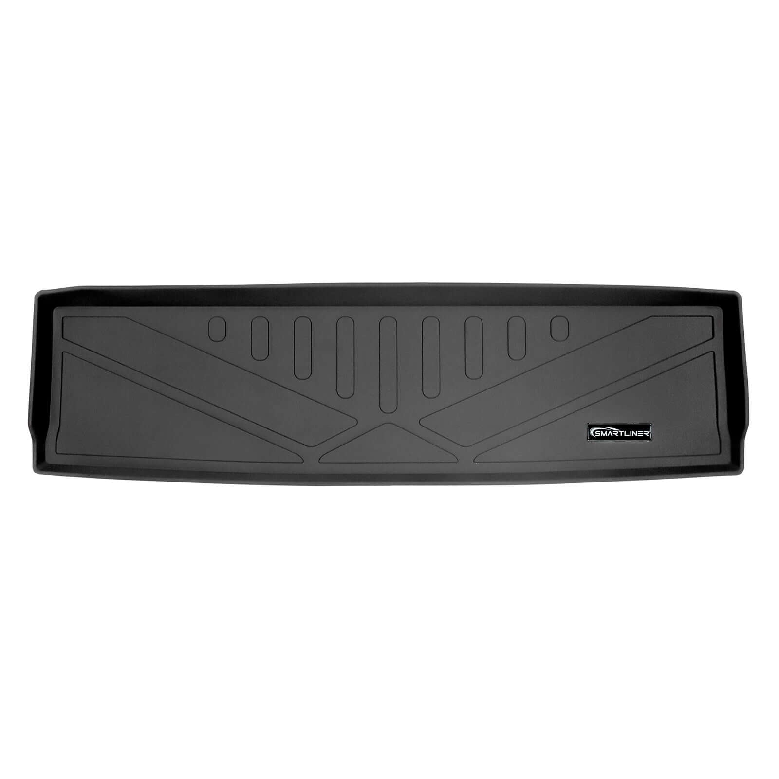 SMARTLINER Floor Mats 3 Rows and Cargo Liner Behind 2nd Row Set Black 2015 - 2020 Tahoe / Yukon (2nd Row Bench)s