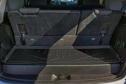 SMARTLINER Floor Mats 3 Rows and Cargo Liner Behind 2nd Row Set Black 2015 - 2020 Tahoe / Yukon (2nd Row Bench)s