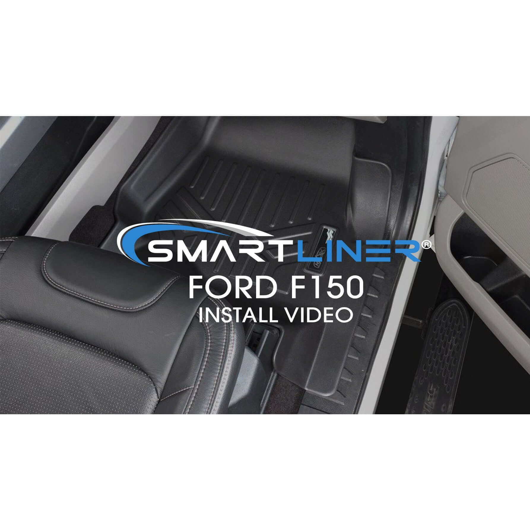 SMARTLINER Floor Liners for 2022-2025 Ford F-150 Lightning Only fits with 2nd Row Bucket seats without under seat fold-flat storage