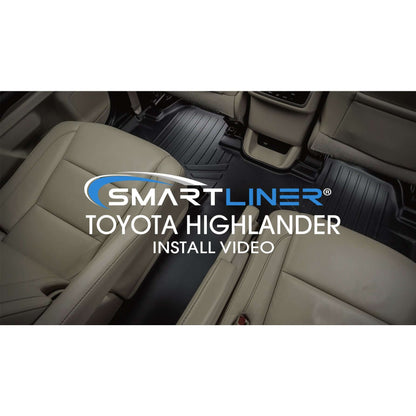 SMARTLINER Custom Fit Floor Liners For 2014-2019 Toyota Highlander with 2nd Row Bucket Seats (No Hybrid Models)