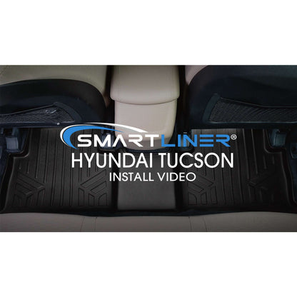 SMARTLINER Floor Liners for Black for 2019-2021 Hyundai Tucson (With hook retention)