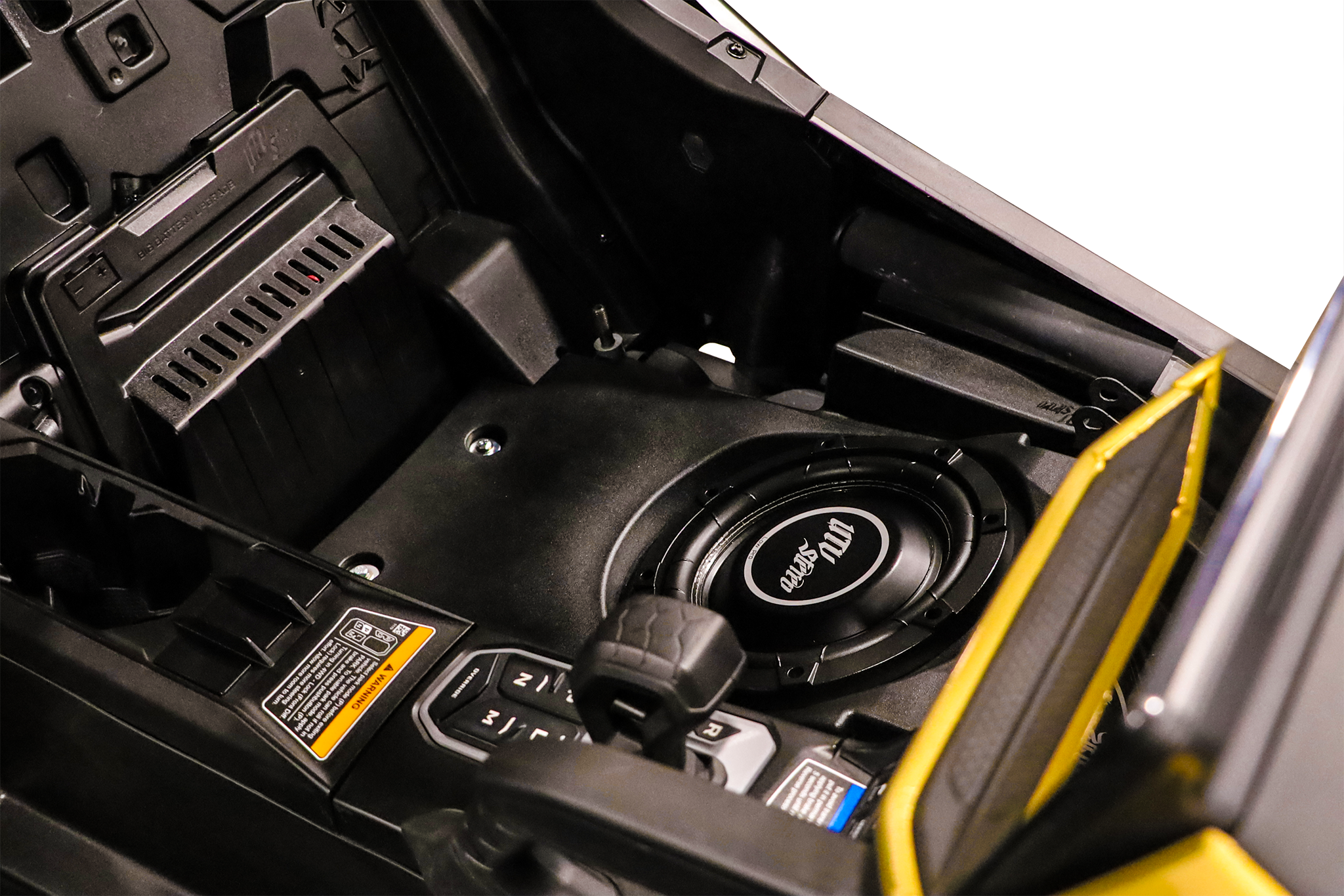 Can-Am® Maverick R 10" Front Driver Subwoofer Enclosure (2-SEAT MODELS) – Unloaded | UTVS-R-ENC-DRIVER-2