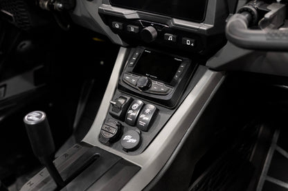 '26 RZR® Pro R w/ 10.4" Touchscreen Head Unit Mount | UTVS-PRO2-HUMT-104-DASHKIT-RKR