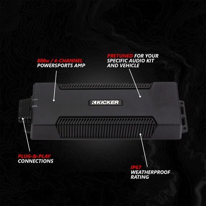 2017-2026 Can-Am® X3, Phase-6 K-Spec 6-Speaker 1650watt System w/MRB4