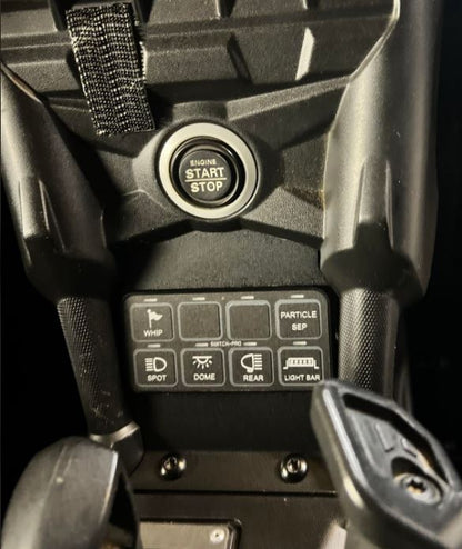 Can-Am X3 Switch-Pros 8 Lower Dash Plate