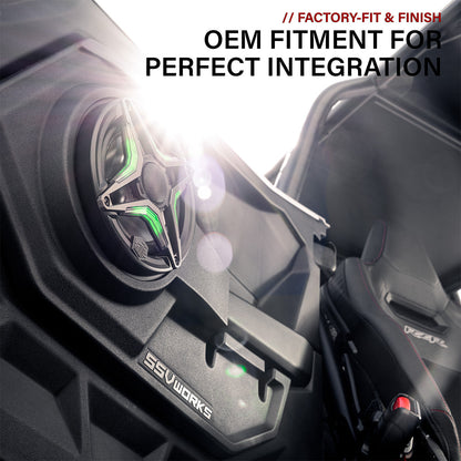 2025-2026 Polaris® RZR Pro R / Pro S / Pro XP Front Door 6.5" Speaker Pods w/Integrated Handle