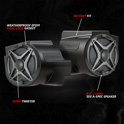 2020-2024 Polaris® RZR PRO Series Phase-2 A-Spec 4-Speaker 200watt System w/MRB4