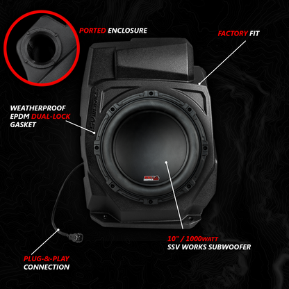 2020-2024 Polaris® RZR PRO Series Phase-3 V-Spec 3-Speaker 1400watt System w/MRB4