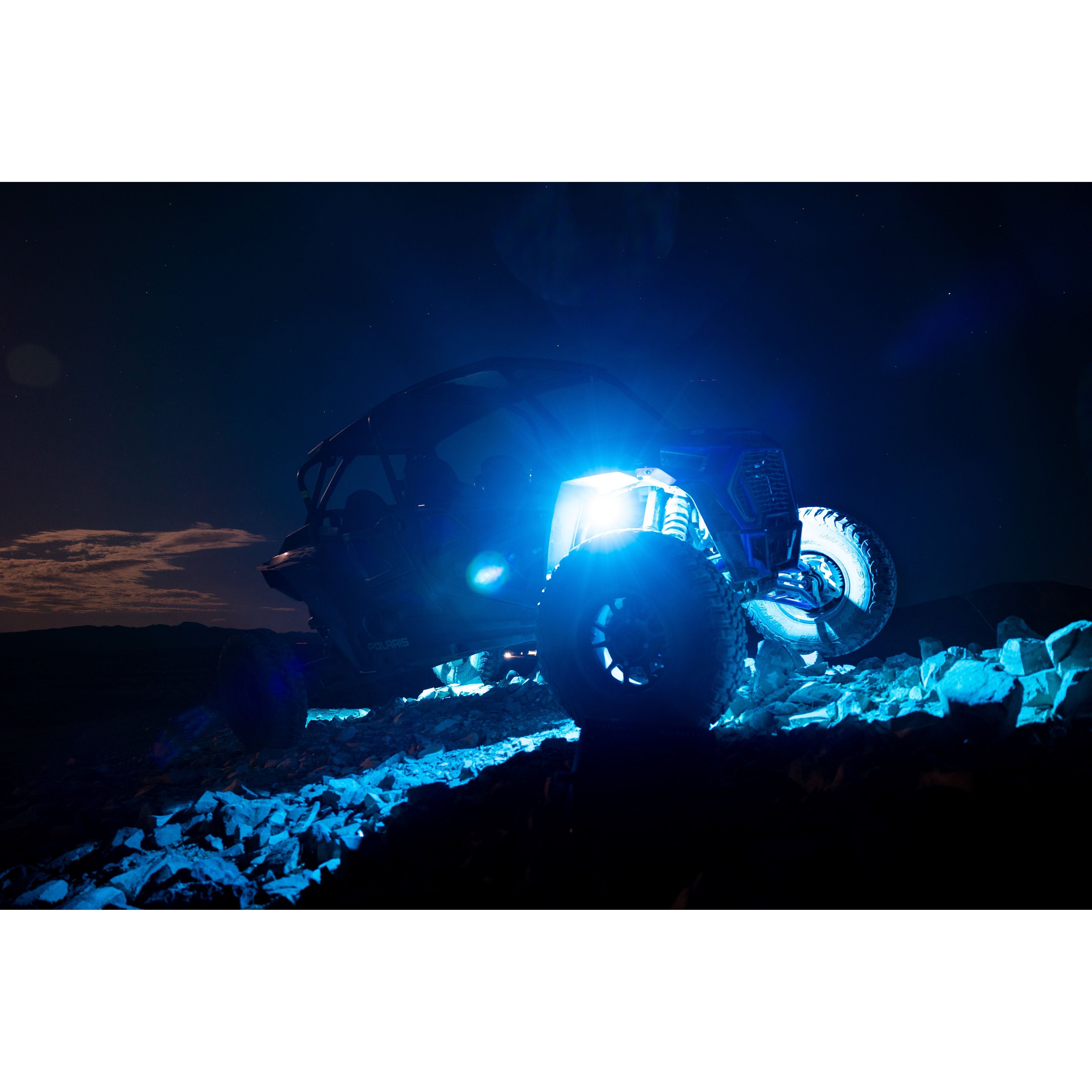 K2 210° Wide-Angle RGB Rock Lights – Bluetooth Control, 300+ Colors