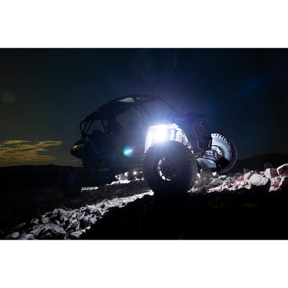 K2 210° Wide-Angle RGB Rock Lights – Bluetooth Control, 300+ Colors