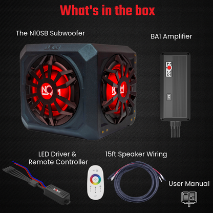 N10SB - Sub + Amp | Golf Cart