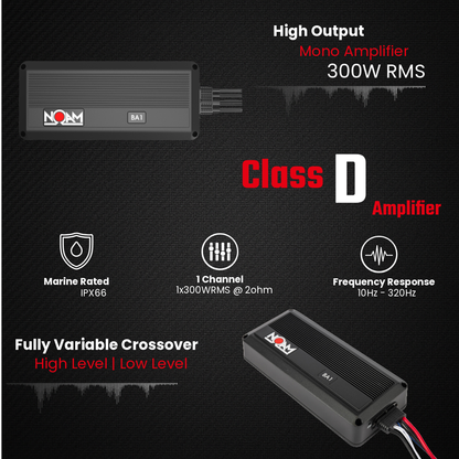 N10SB - Sub + Amp | Golf Cart