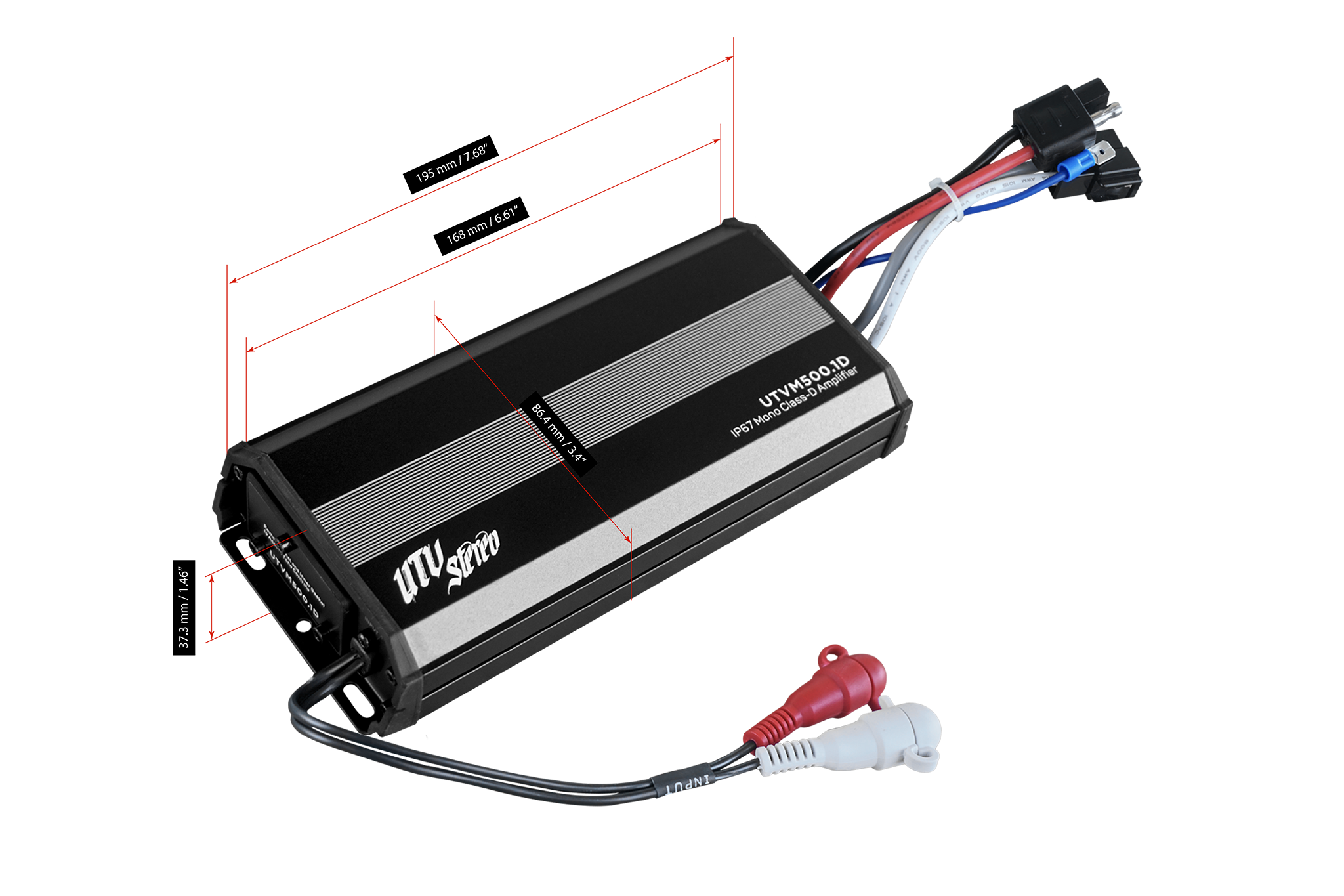 M-Series 500W Mono Amplifier | UTVM-500.1D Kawasaki