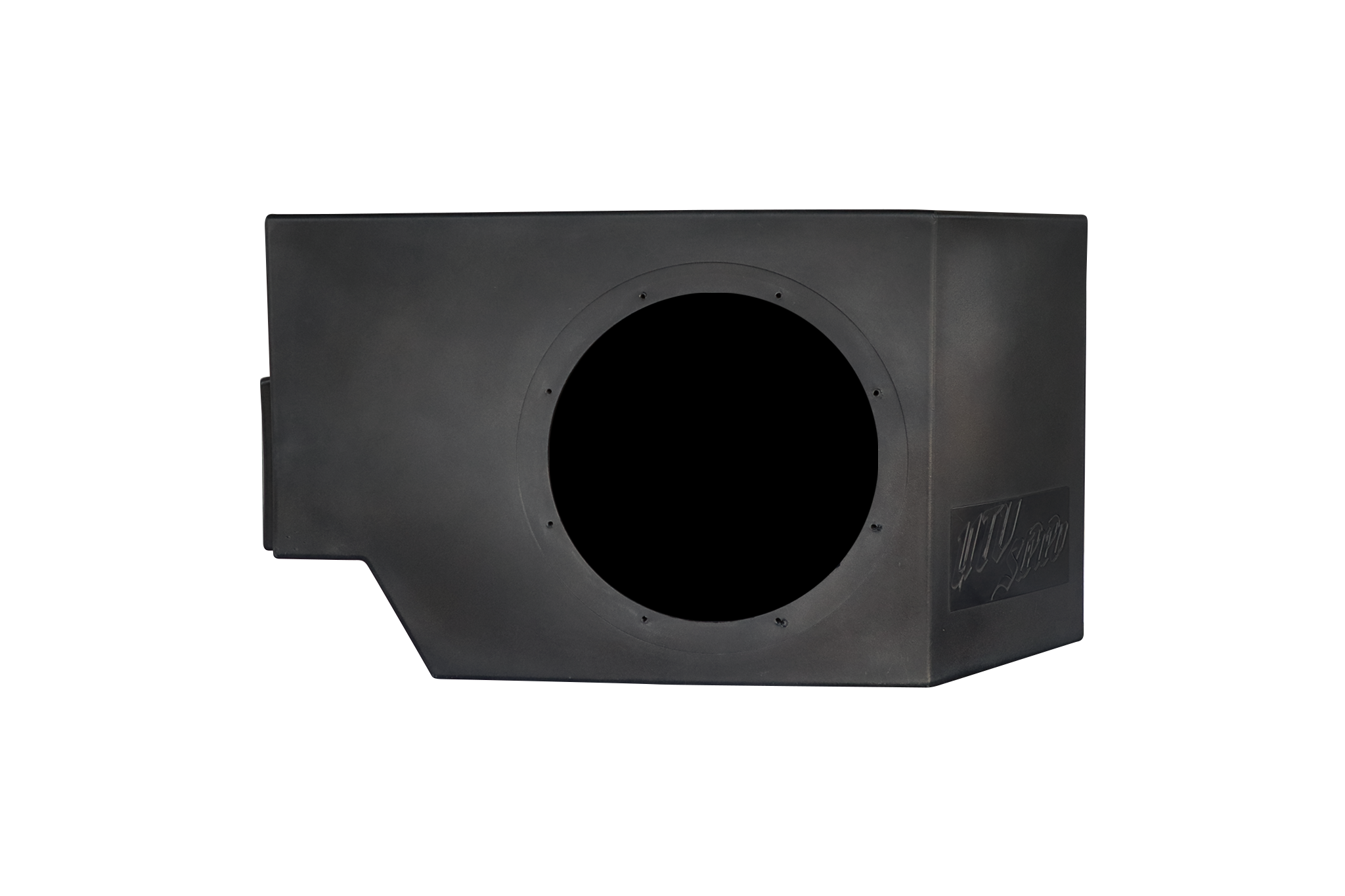 Can-Am® Defender HD11 Vented 10" Front Passenger Subwoofer Enclosure Unloaded | UTVS-DEF2-VENC-PASS-10-FRONT