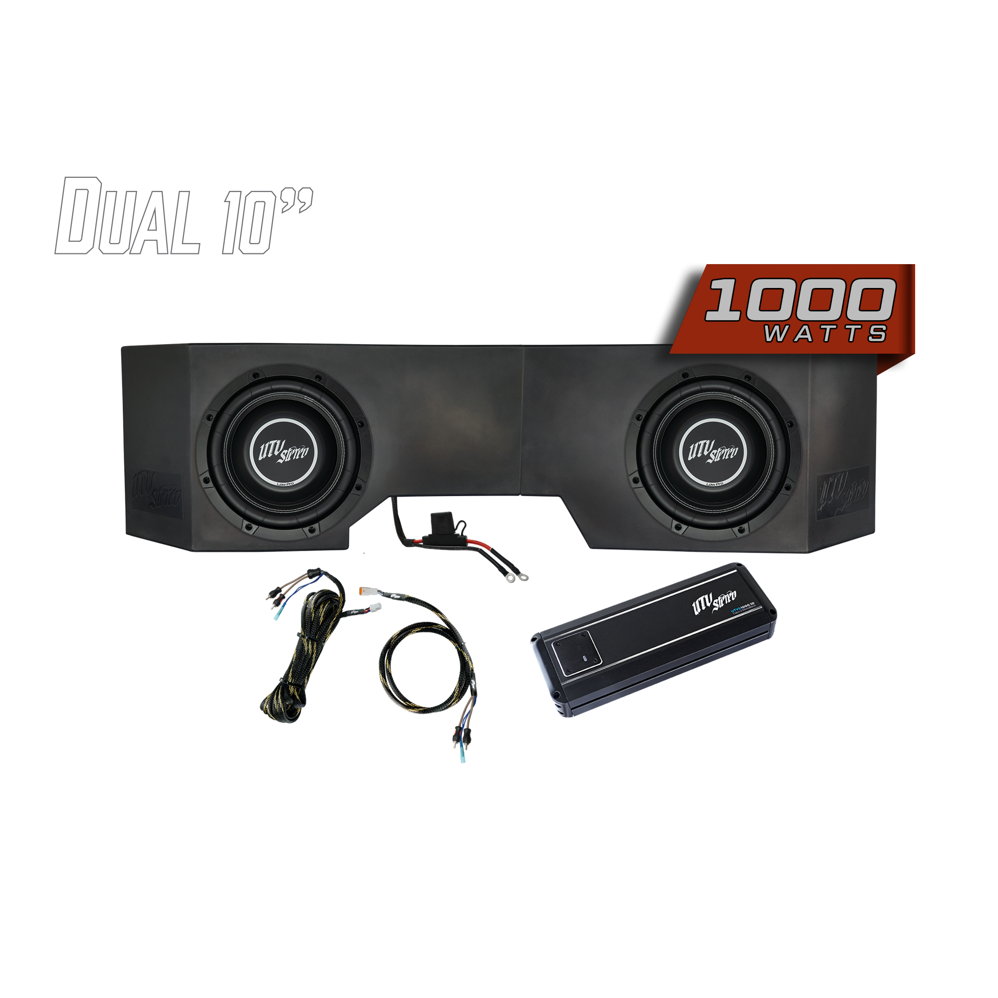 Can-Am® Defender HD10 1000W Dual 10" Subwoofer Kit | UTVS-DEF-SUB-1000-2