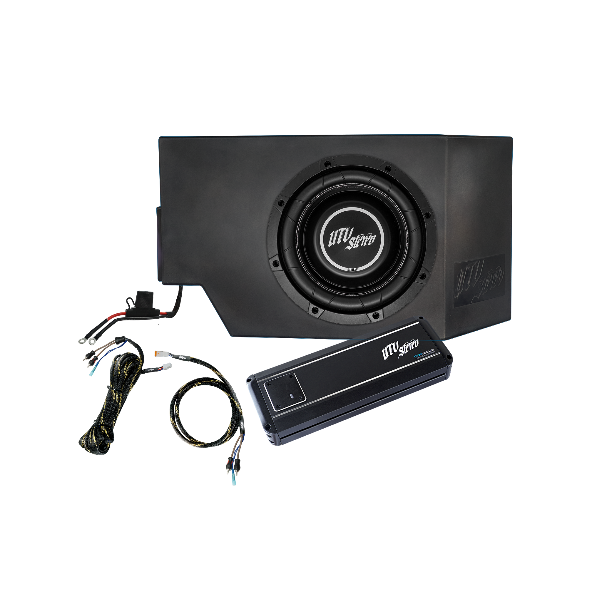Can-Am® Defender HD10 1000W Single Passenger Side 10" Subwoofer Kit | UTVS-DEF-SUB-1000