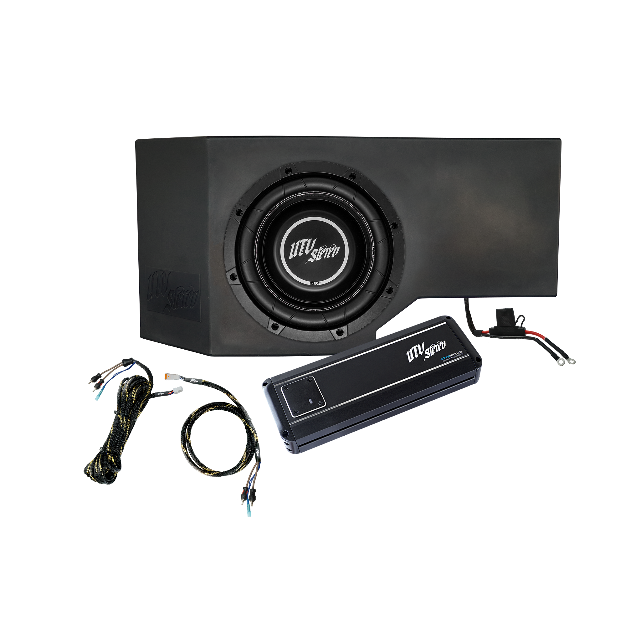 Can-Am® Defender HD10 1000W Single Passenger Side 10" Subwoofer Kit | UTVS-DEF-SUB-1000