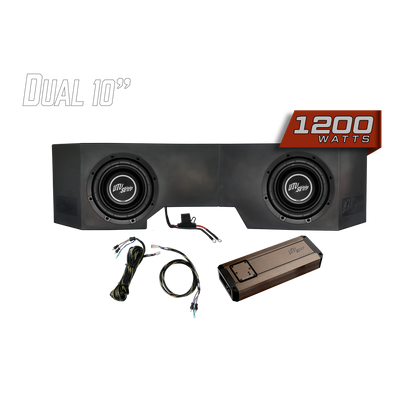 Can-Am® Defender HD10 1200W Dual 10" Subwoofer Kit  | UTVS-DEF-SUB-1200-2