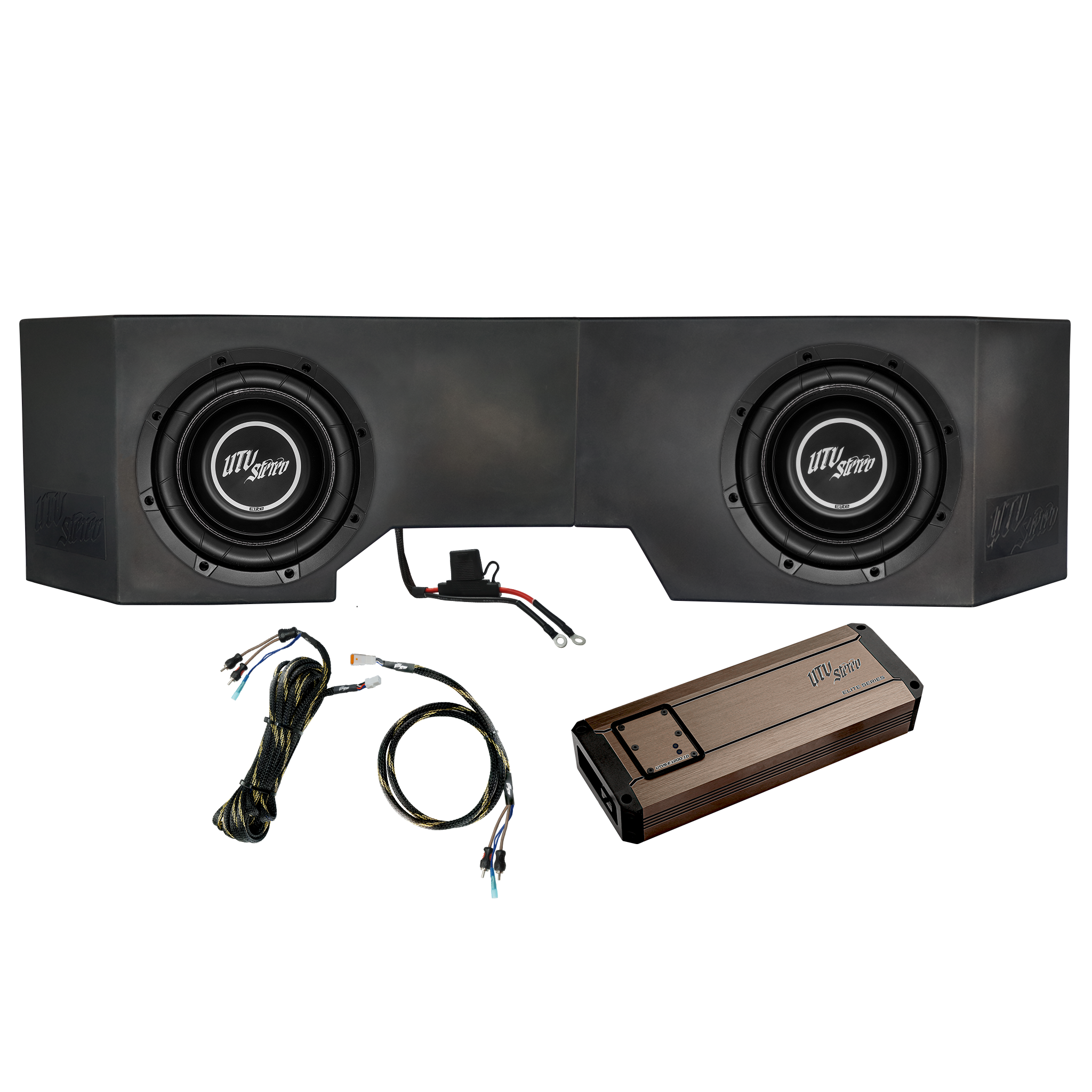 Can-Am® Defender HD10 1200W Dual 10" Subwoofer Kit  | UTVS-DEF-SUB-1200-2
