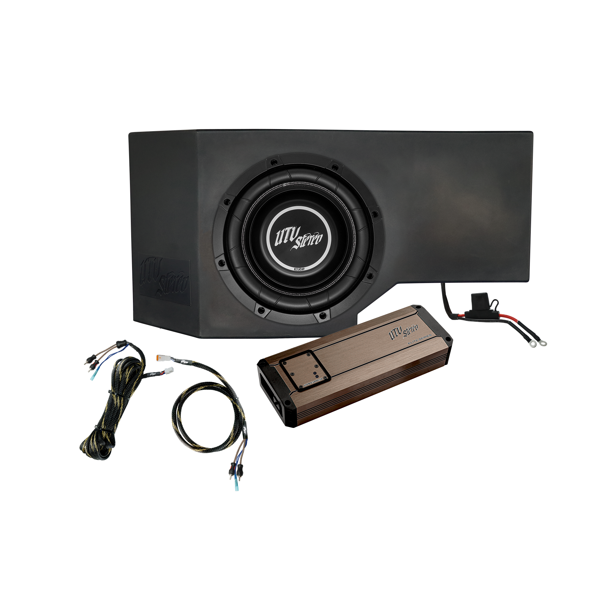 Can-Am® Defender HD10 1200W Single Side 10" Subwoofer Kit  | UTVS-DEF-SUB-1200