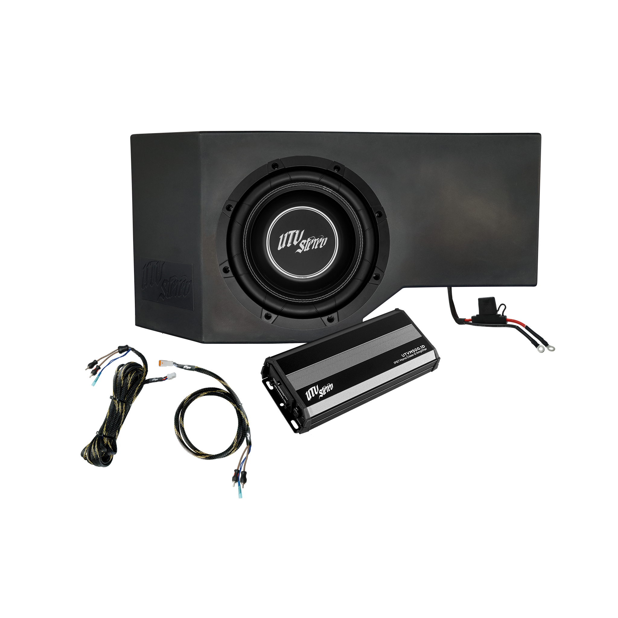 Can-Am® Defender HD10 500W Single Side 10" Subwoofer Kit | UTVS-DEF-SUB-500