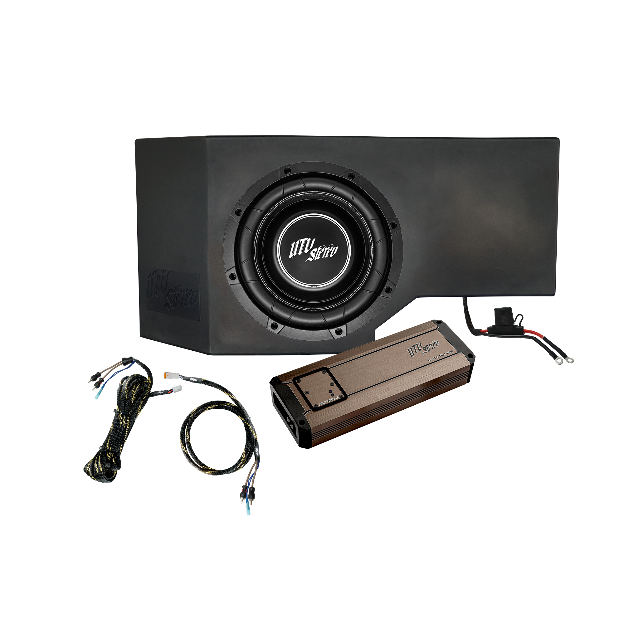 Can-Am® Defender HD10 1200W Single Side 10" Subwoofer Kit  | UTVS-DEF-SUB-1200