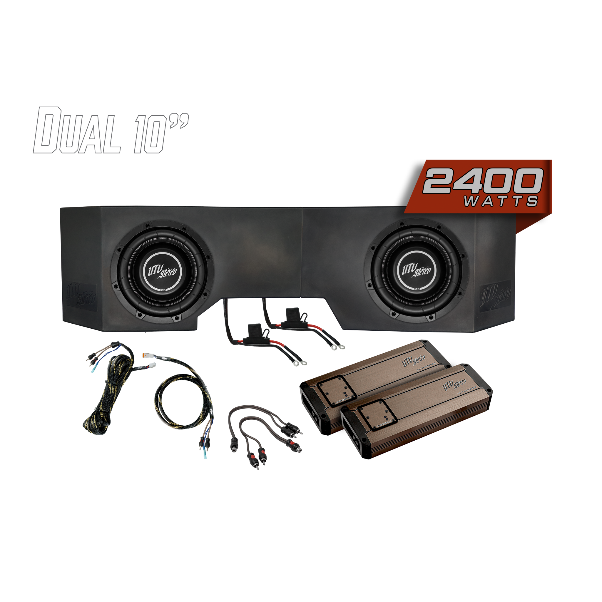 Can-Am® Defender HD10 2400W Dual 10"Subwoofer Kit | UTVS-DEF-SUB-2400-2