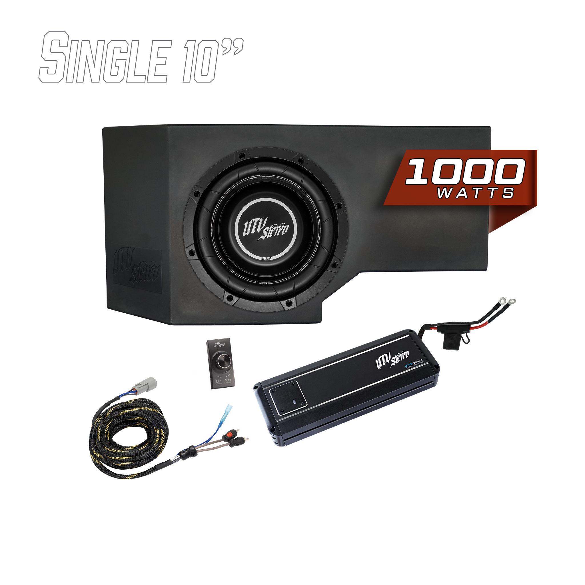 Can-Am® Defender HD11 1000W Single 10" Subwoofer Kit | UTVS-DEF2-1000-1-GO