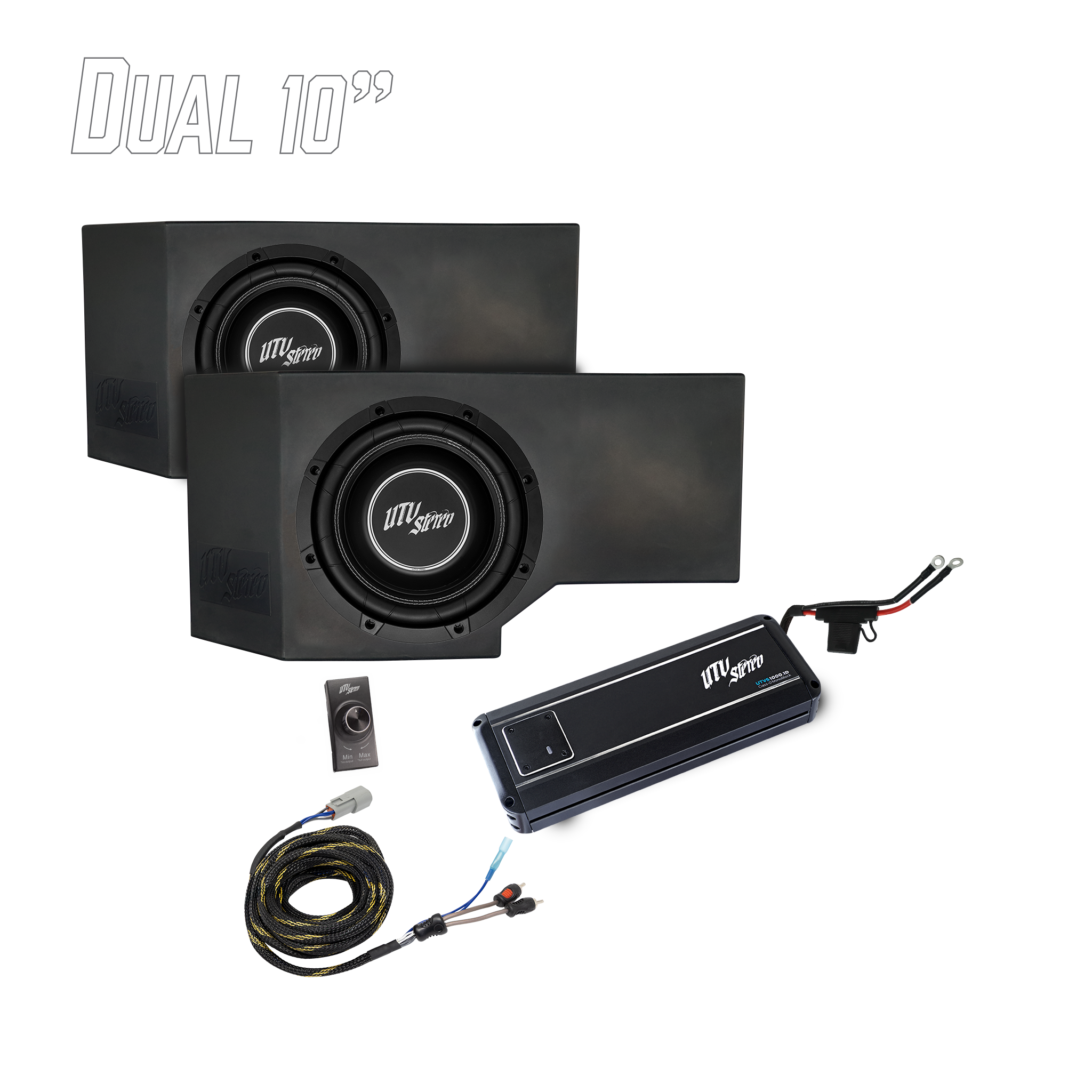 Can-Am® Defender HD11 1000W Dual 10" Subwoofer Kit | UTVS-DEF2-1000-2-GO