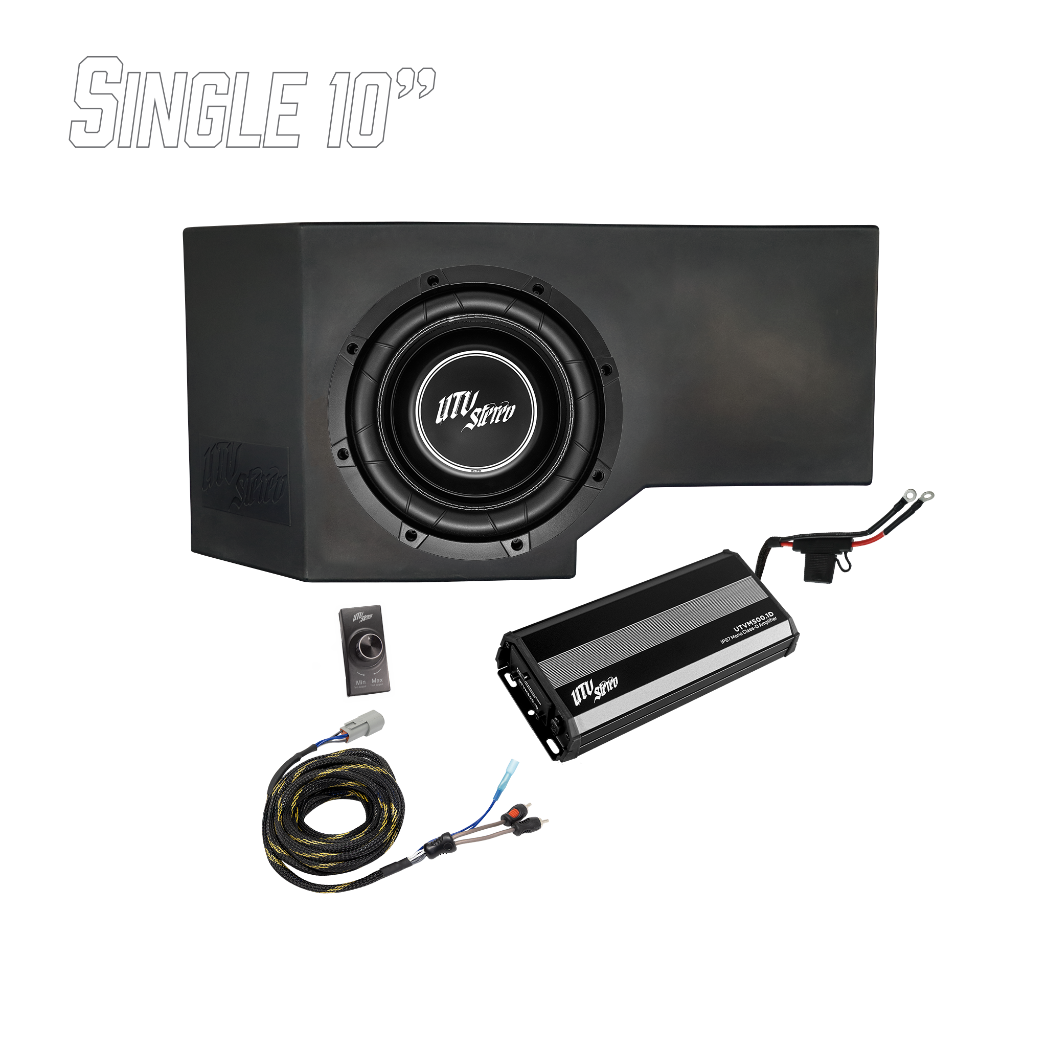 Can-Am® Defender HD11 500W Single 10" Subwoofer Kit | UTVS-DEF2-500-1-GO