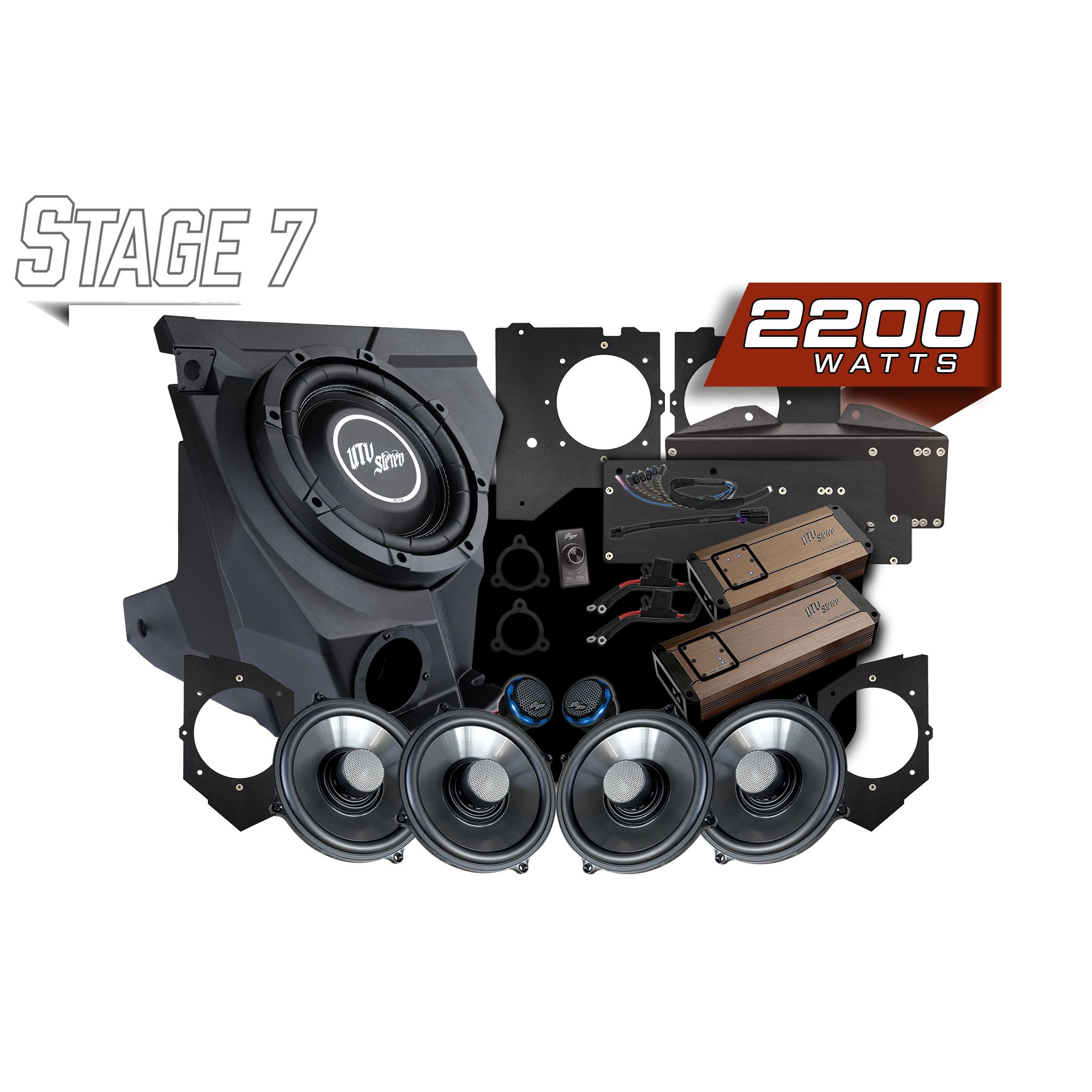 KAWASAKI® TERYX H2 GARMIN TREAD® Elite Stage 7 Stereo Kit | UTVS-H2-S7-GRM
