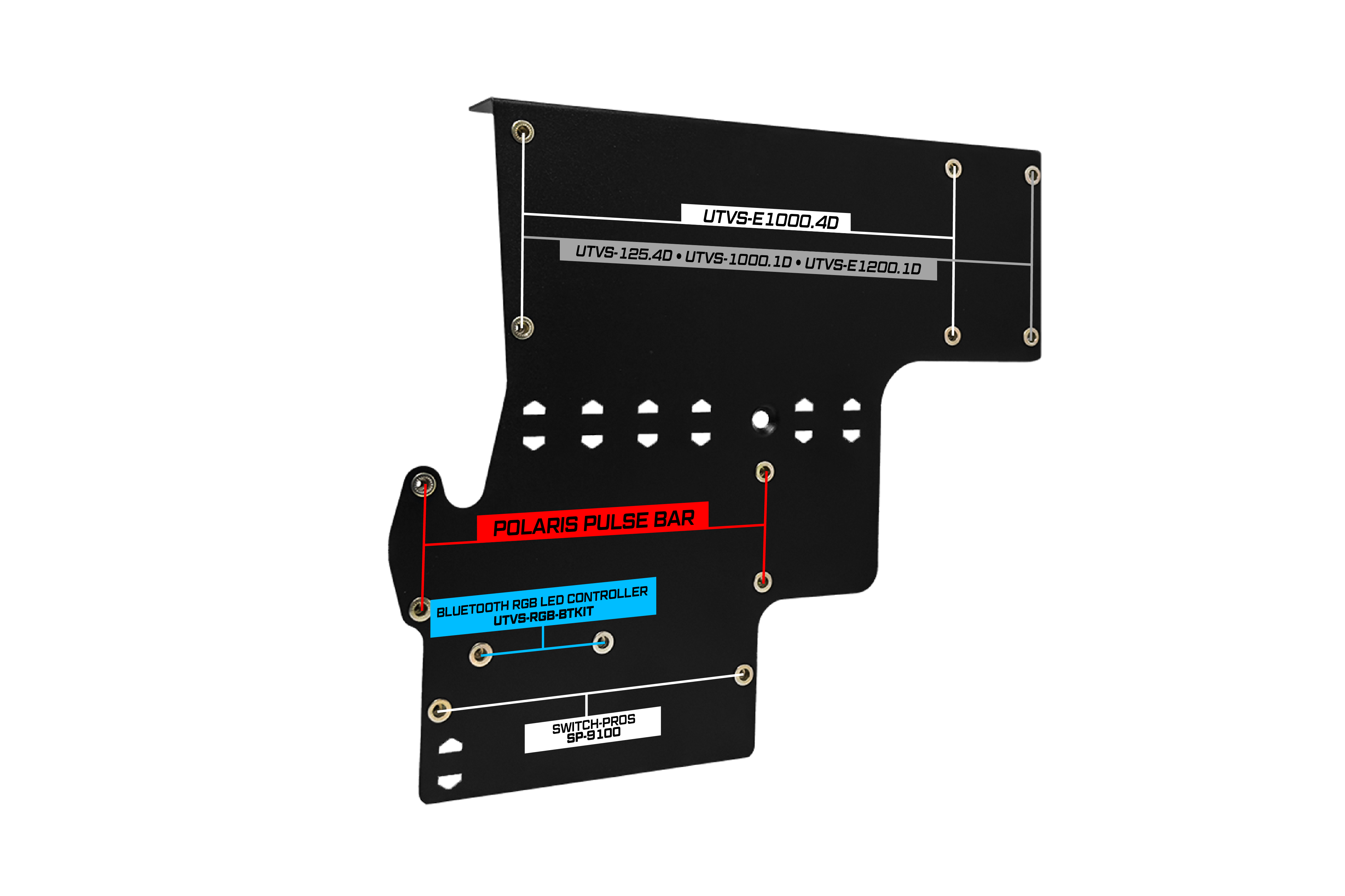 '20-'26 Polaris® RZR® Pro Series Pulse Bar Amplifier Mount  | UTVS-PRO-AMPMT-PB