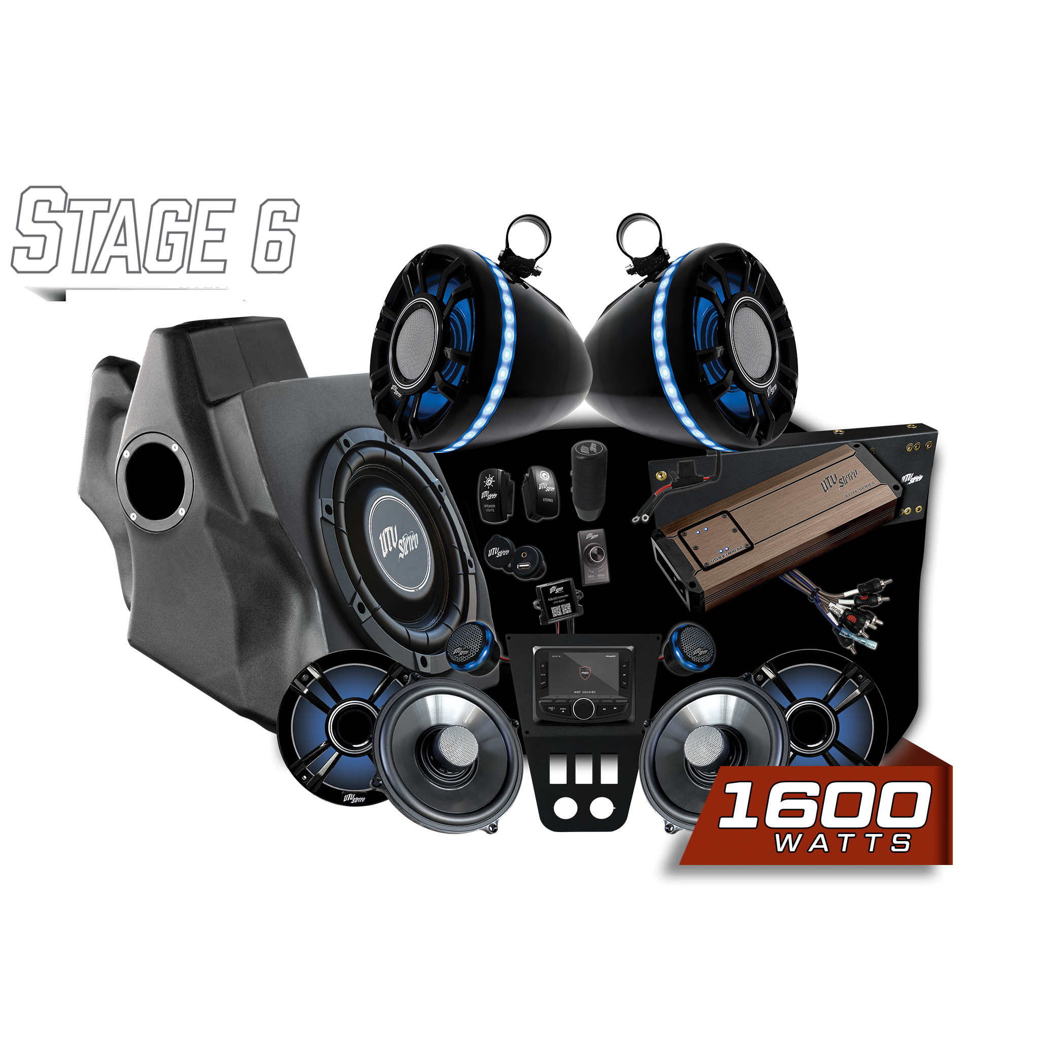 '20-'24 RZR® Pro Series Elite Stage 6 Stereo Kit | UTVS-PRO-S6-E