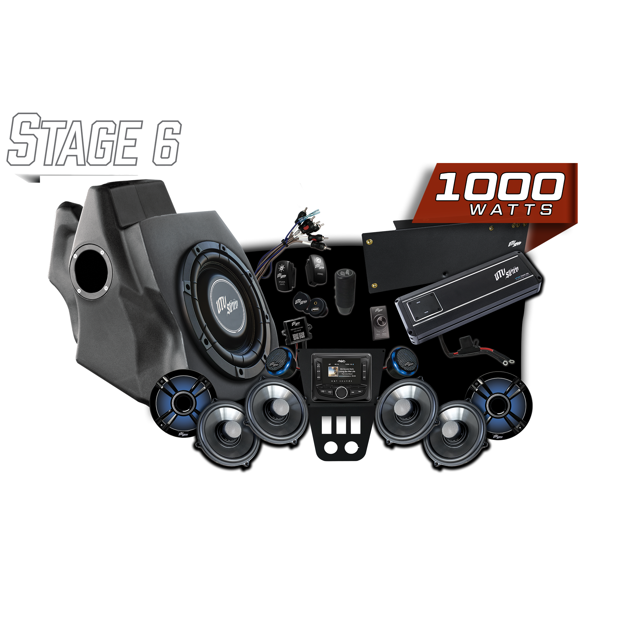 '20-'24 RZR® Pro Series Signature Stage 6 Stereo Kit | UTVS-PRO-S6-S