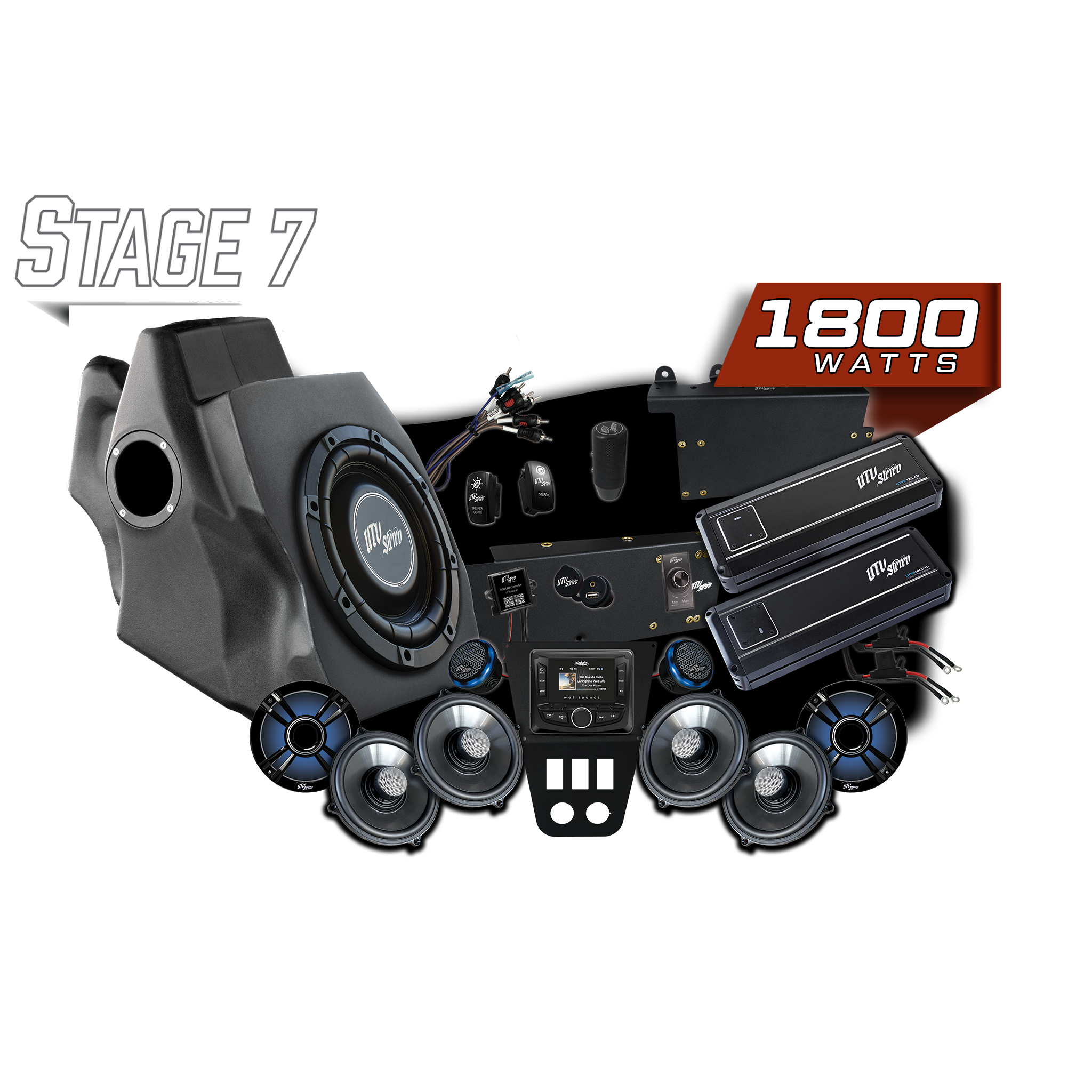 '20-'24 RZR® Pro Series Signature Stage 7 Stereo Kit | UTVS-PRO-S7-S