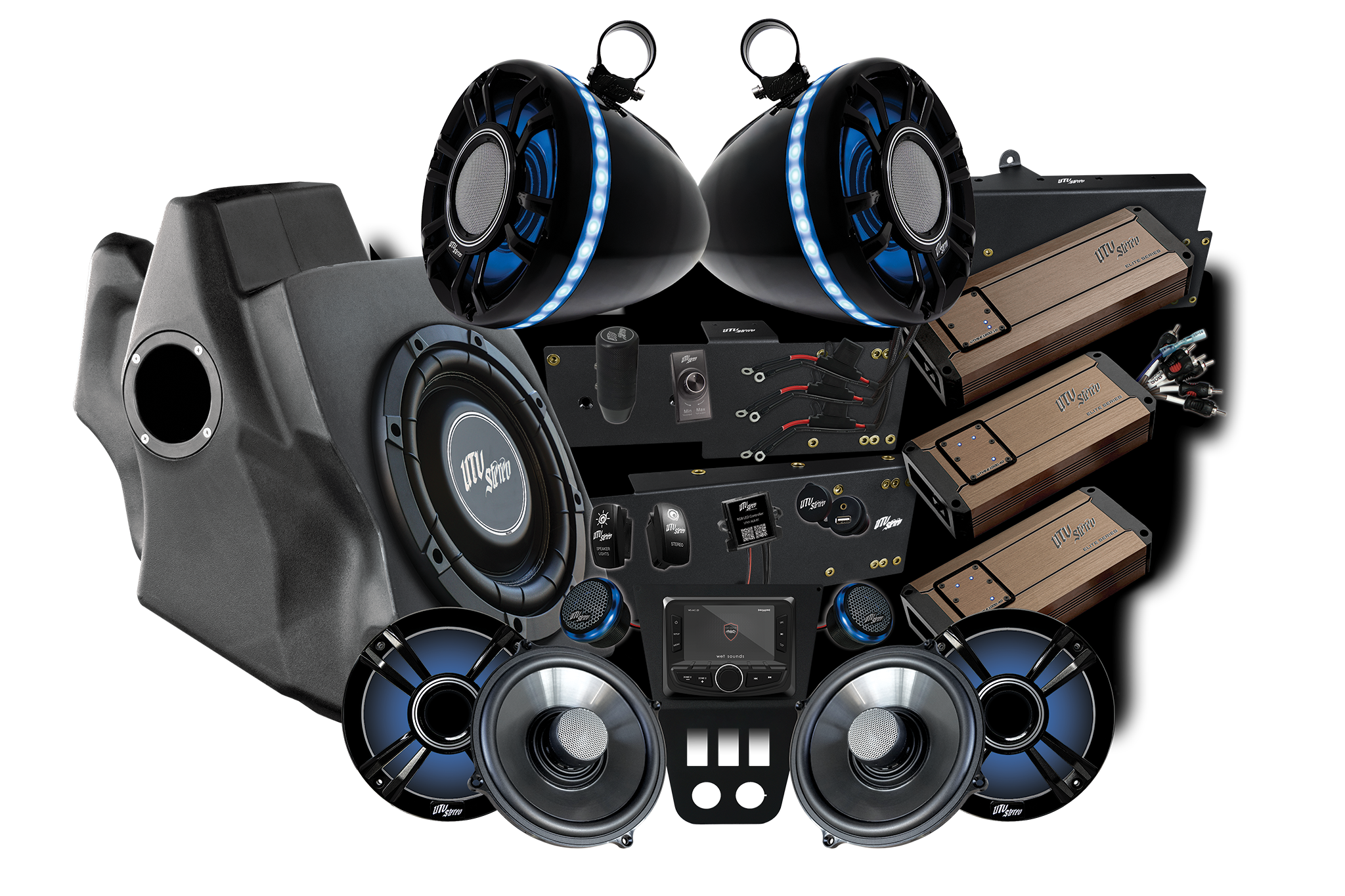 '20-'24 RZR® Pro Series Elite Stage 8 Stereo Kit | UTVS-PRO-S8-E