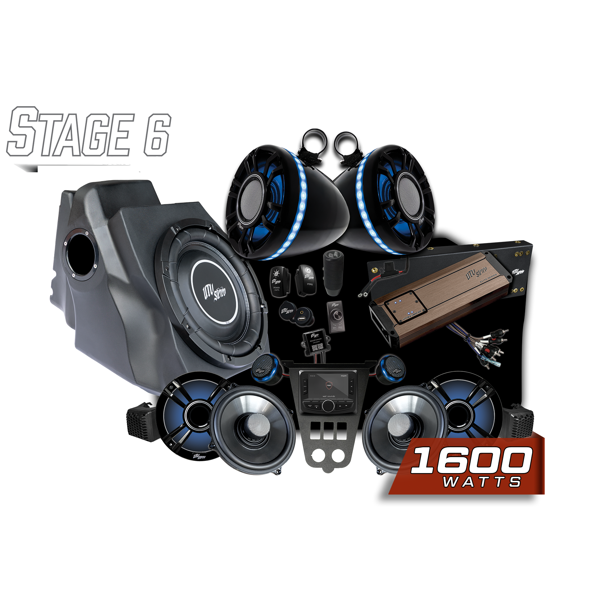 '25-'26 RZR® Pro Series Elite Stage 6 Stereo Kit | UTVS-PRO2-S6-E