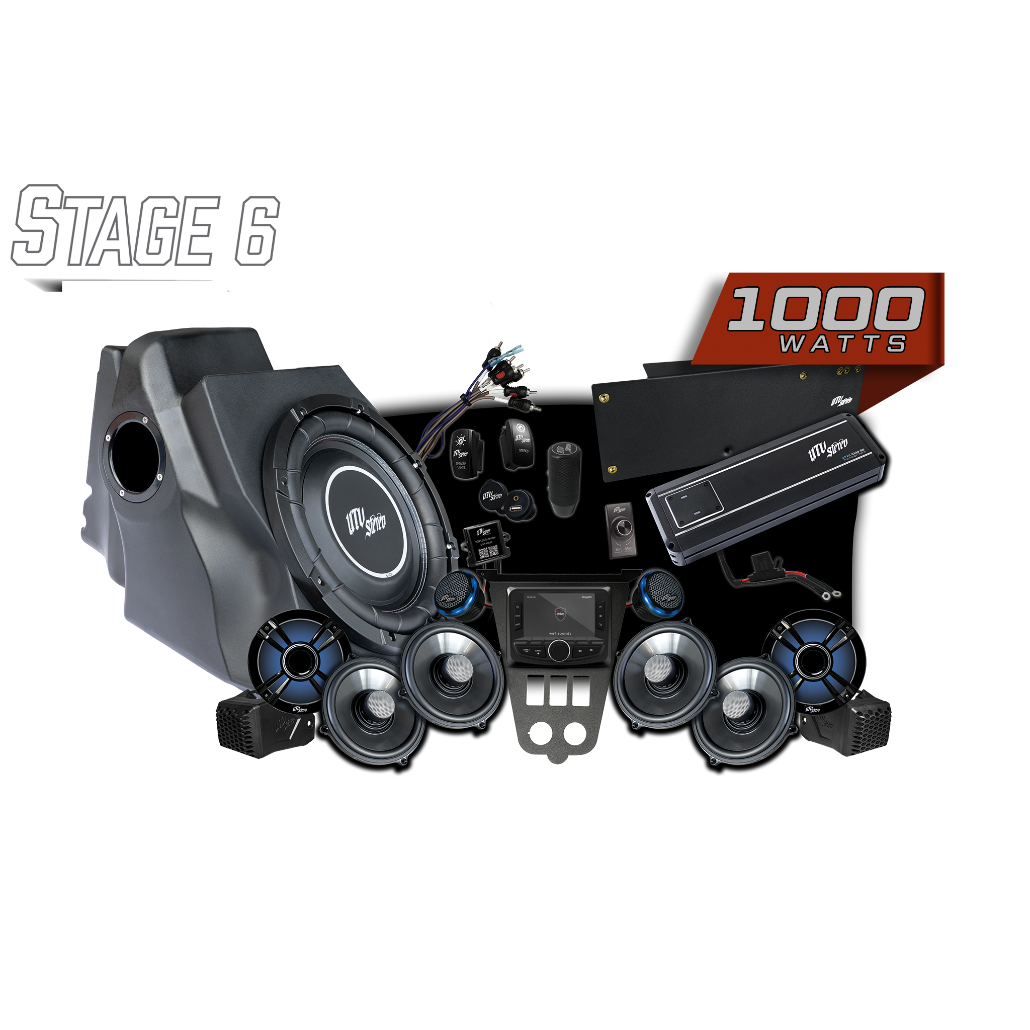'25-'26 RZR® Pro Series Signature Stage 6 Stereo Kit | UTVS-PRO2-S6-S